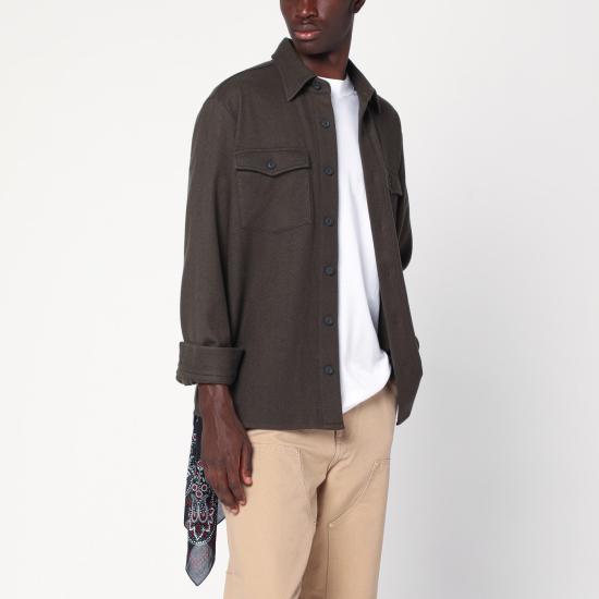25FW 데스틴 긴팔 셔츠 ROLFSOWO Green