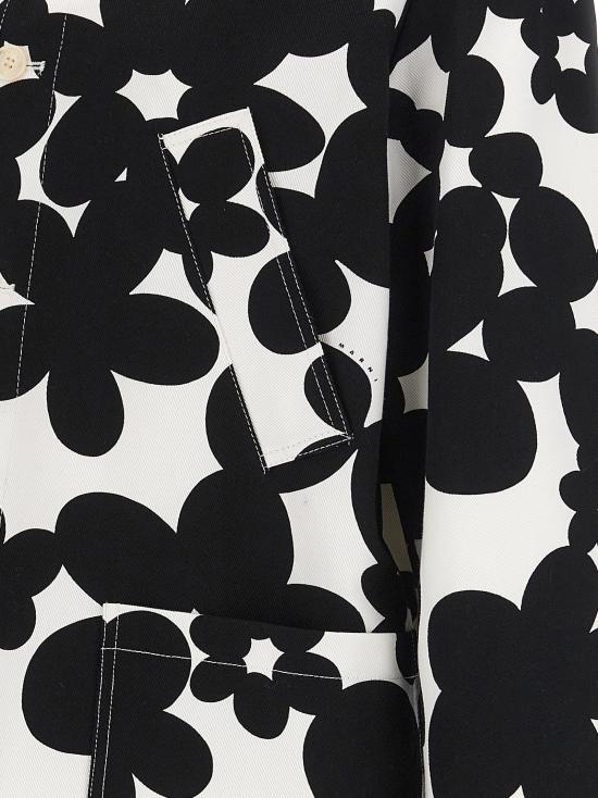 25SS 마르니 자켓 GUMU0131SUUTC462DIN99 White Black - MARNI