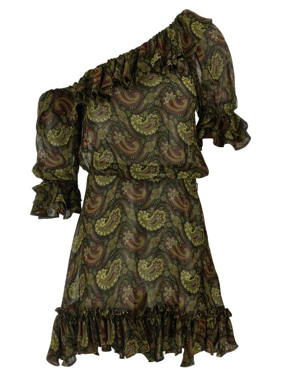 25SS 생로랑 숏 원피스 815701Y4K953689 Multicolor