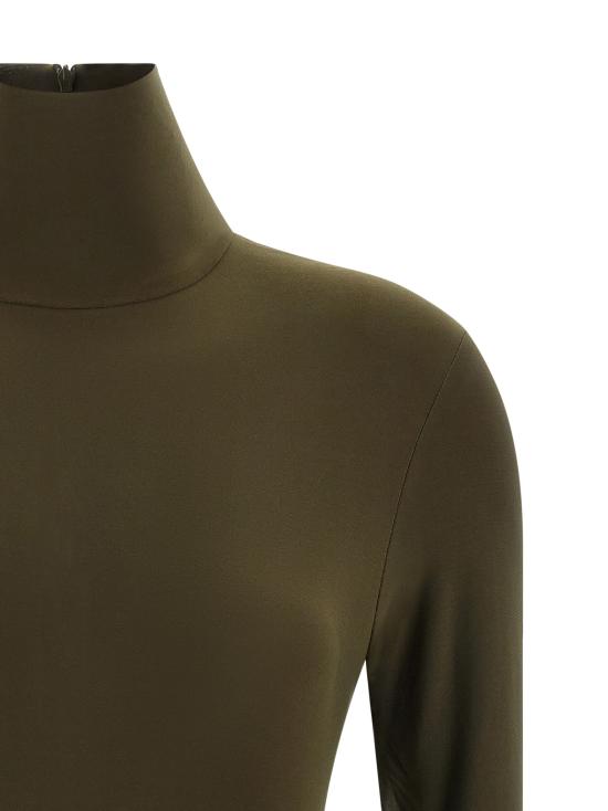 25FW 노마카말리 바디수트 티셔츠 KK325BPL041867 Green - NORMA KAMALI