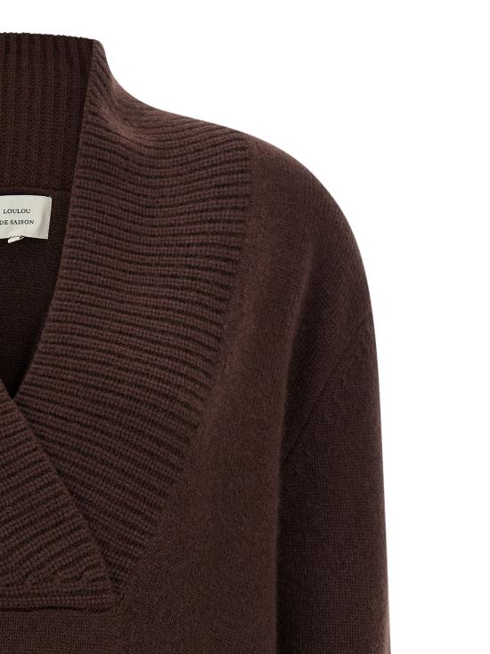 25FW 루루 드 세종 스웨터 MAKELABROWN Brown - LOULOU DE SAISON