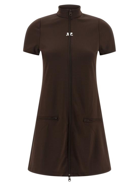 25FW 쿠레쥬 숏 원피스 325JRO686JS02501983 Brown