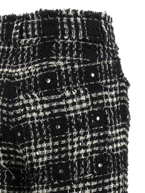 25FW 쥬세페 디 모라비토 스트레이트 팬츠 05FWPA091C0532699 White Black - GIUSEPPE DI MORABITO