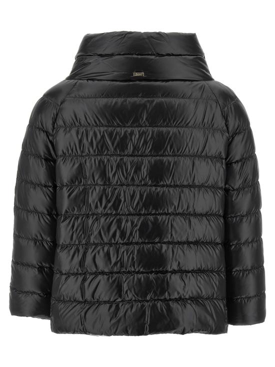 26FW 에르노 소피아 레귤러 핏 케이프 다운 자켓 PI0046DIC12017Z9300 Black - HERNO