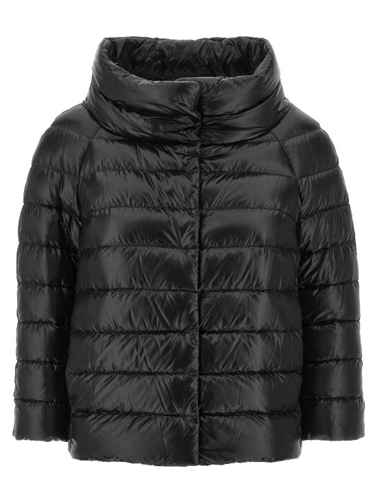 26FW 에르노 소피아 레귤러 핏 케이프 다운 자켓 PI0046DIC12017Z9300 Black