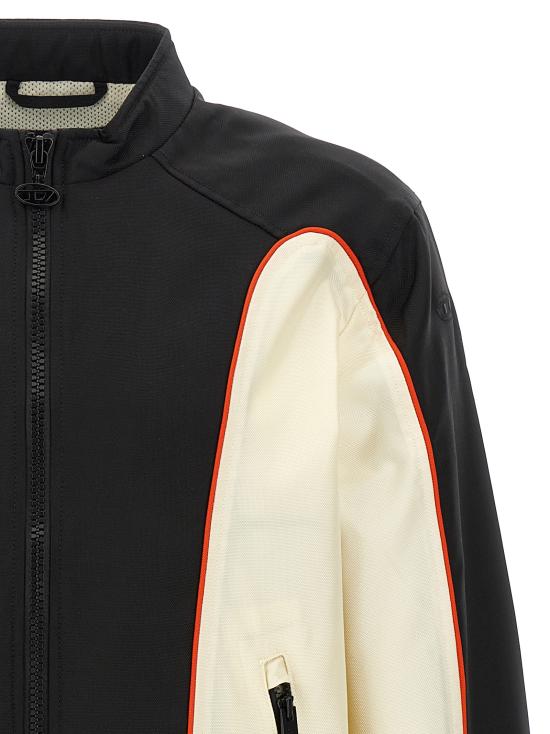 25FW 디젤 자켓 A194420PDAI9XX White Black - DIESEL