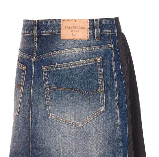 25FW 발렌시아가 미디 스커트 838770 TST051000 Black - BALENCIAGA