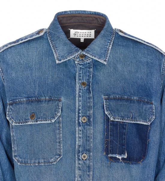 25FW 마르지엘라 데님 셔츠 S50DT0064 M30034961 Blue - MAISON MARGIELA