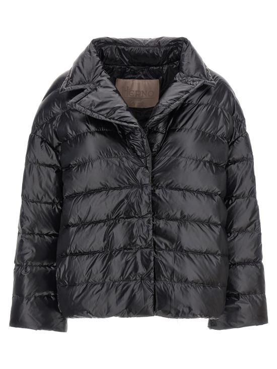 24FW 에르노 숏패딩 PI00118DR334159300 Black - HERNO