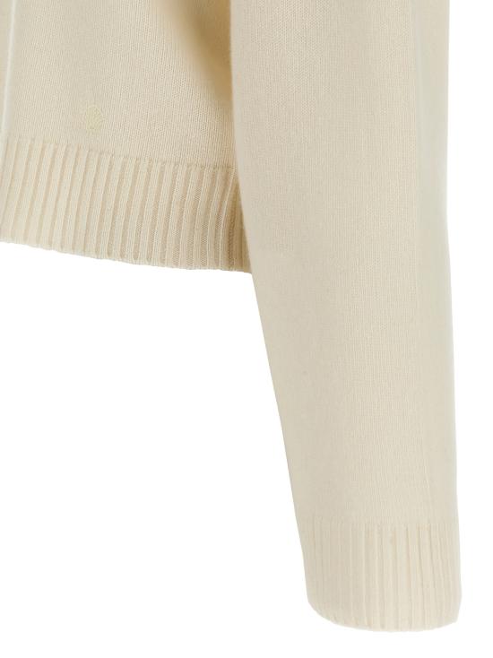 25FW 루루 드 세종 스웨터 HOMERELDSIVORY White - LOULOU DE SAISON