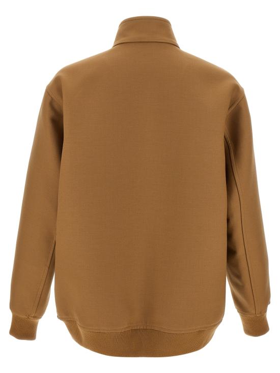 25FW 구찌 트윌 위브 집퍼 봄버 자켓 814174Z7AFD9590 Brown - GUCCI