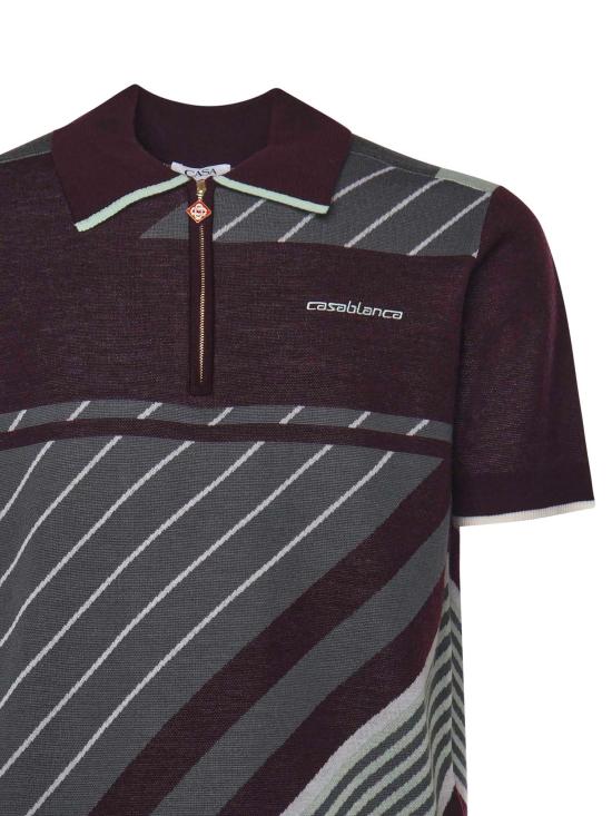 25FW 카사블랑카 반팔 티셔츠 MAW25KW1101 Purple - CASABLANCA