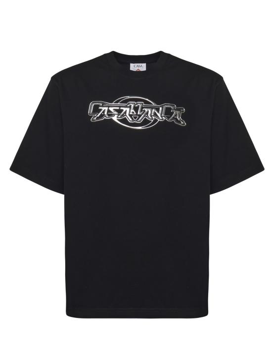 25FW 카사블랑카 반팔 티셔츠 MAW25JTS044 03 Black