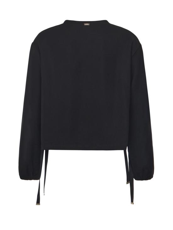 25FW 에르노 블라우스 BL000031D 127559300 Black - HERNO