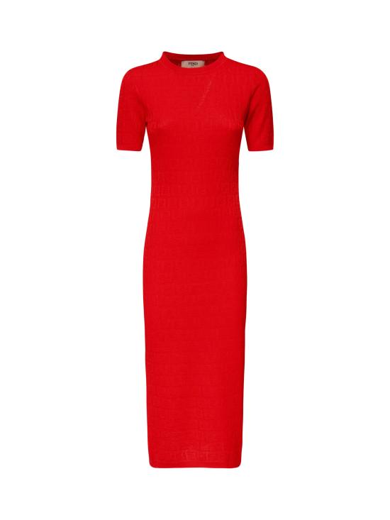 25FW 펜디 미디 원피스 FZDD59 AUZRF1SAX Red