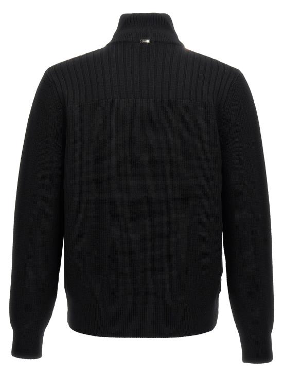 25FW 에르노 콘 스티치 울 & 핀갈 카디건  MP000126U700619300 Black - HERNO