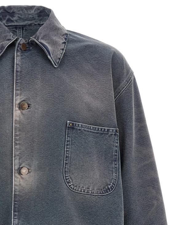 25FW 프라다 데님 자켓 GEB289SOOO14W7F0008 Blue - PRADA