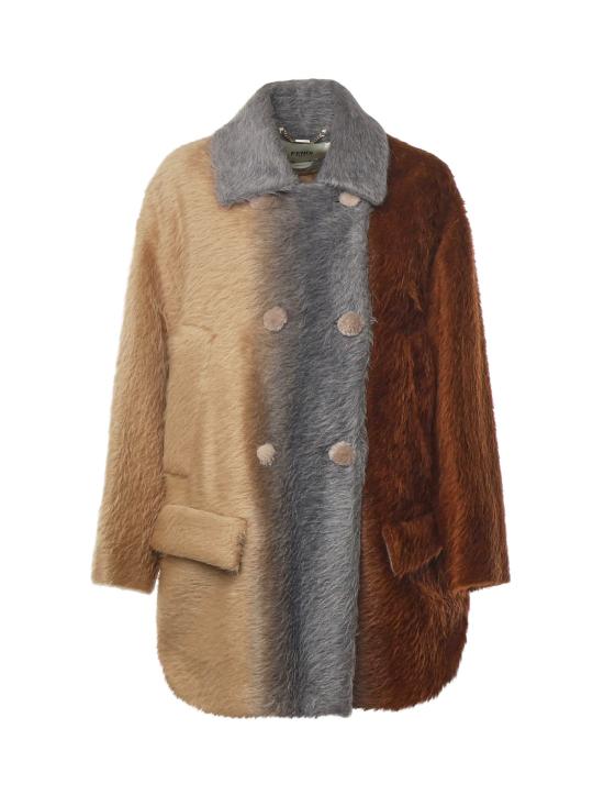 25FW 펜디 코트 FJ7640 AYNSF1T6N Beige Gray Brown