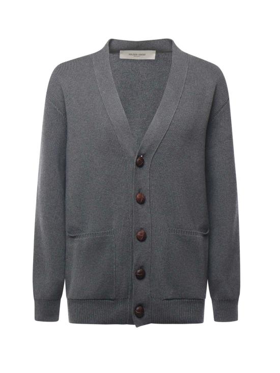 25FW 골든구스 가디건 GWP00950 P00066260304 Dark grey m lange