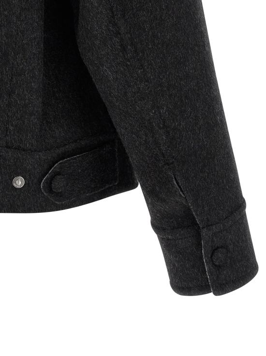 25FW 아미 울 트러커 재킷 UJK847WO0009021 Gray - AMI