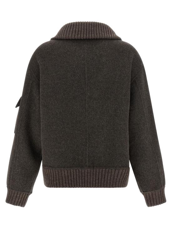 25FW 파로쉬 봄버 자켓 D431747LEAK25886 Brown - PAROSH