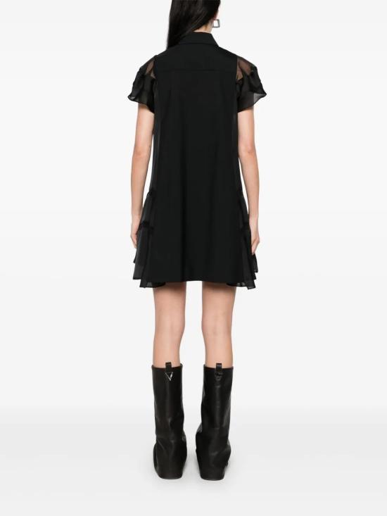 25SS 사카이 숏 원피스 2507807 BLACK 001 - SACAI