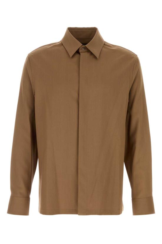 25FW 펜디 긴팔 셔츠 FS1329AU60 F0QE1 Camel