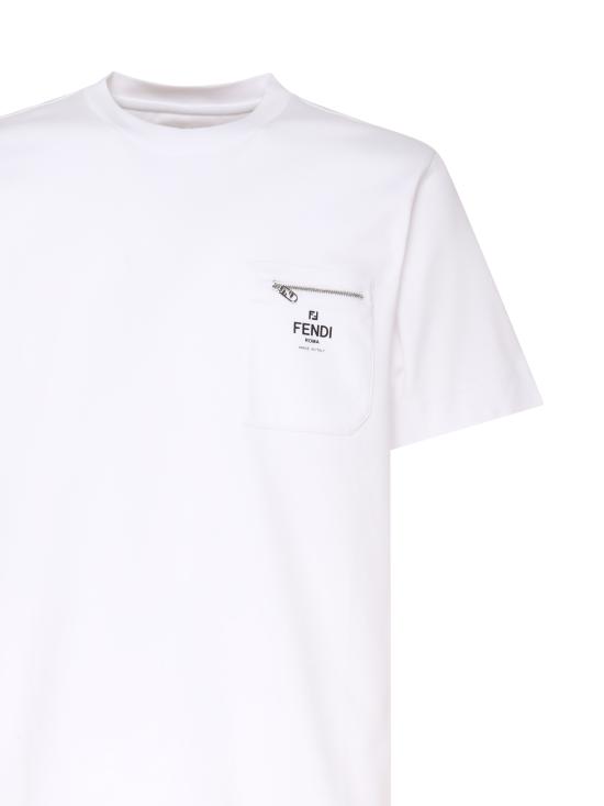 26SS 펜디 코튼 티셔츠 FY0936 ARYRF0QA0 White - FENDI