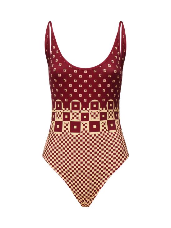 25FW 펜디 원피스 수영복 FXBA53 AT8TF1MVR Red