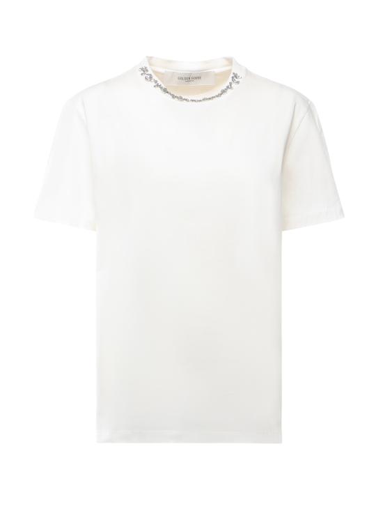 25FW 골든구스 반팔 티셔츠 GWP01220 P00067310363 White