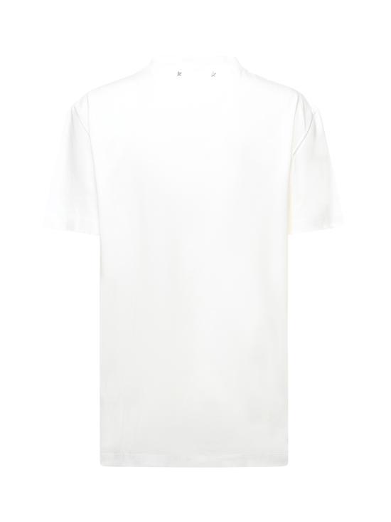 25FW 골든구스 반팔 티셔츠 GWP01220 P00067310363 White - GOLDEN GOOSE