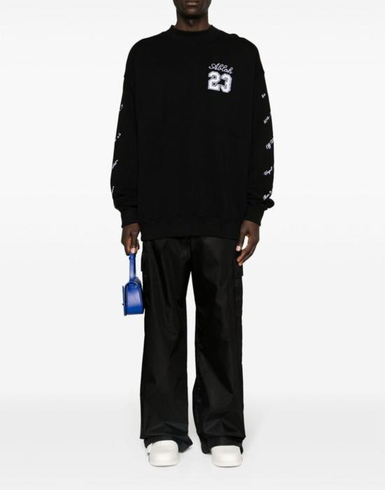 25FW 오프화이트 스웨터 OMBA054S24FLE0091001 BLACK - OFF WHITE