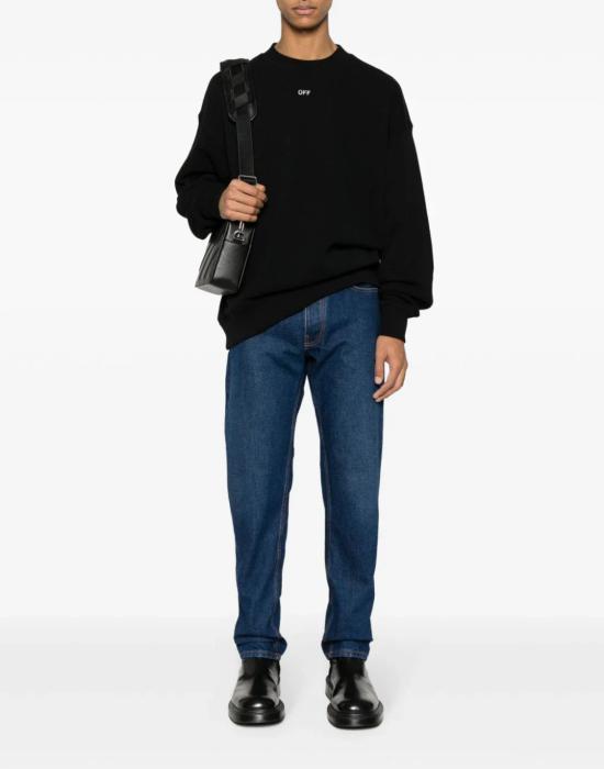 25FW 오프화이트 스웨터 OMBA054C99FLE0061001 BLACK - OFF WHITE