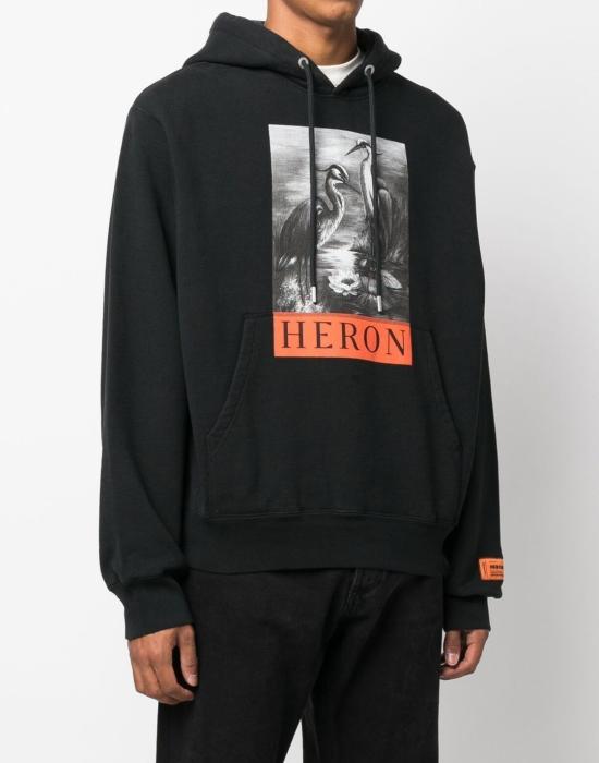 25FW 헤론 프레스톤 후드 티셔츠 HMBB024C99JER0031010 BLACK - HERON PRESTON