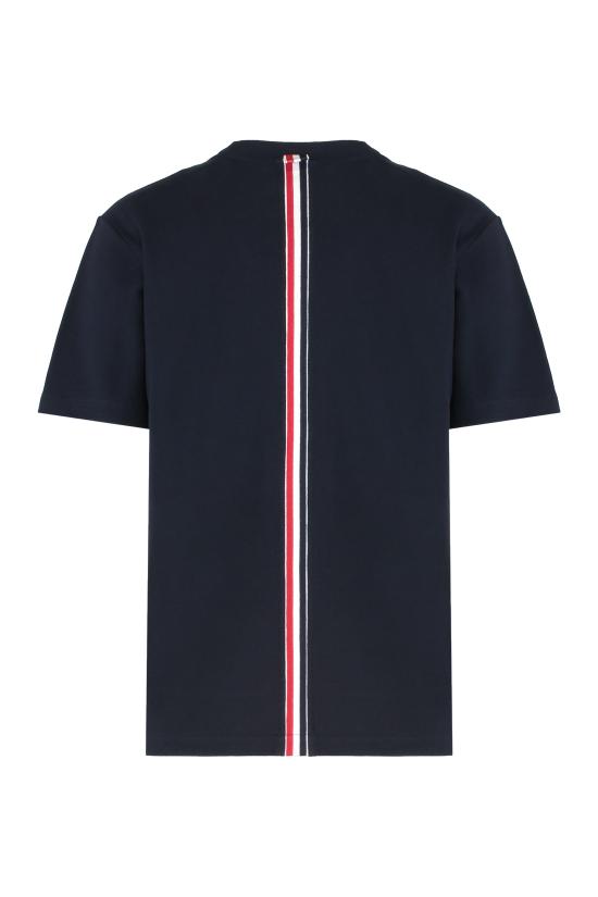 25FW 톰브라운 반팔 티셔츠 FJS013A 00050415 BLUE - THOM BROWNE