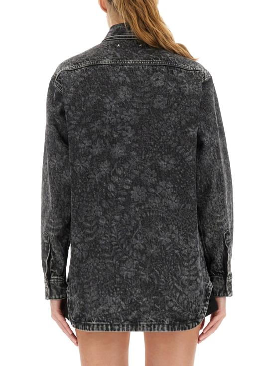 25FW 골든구스 데님 셔츠 GWP02351 P00208090497 BLACK - GOLDEN GOOSE