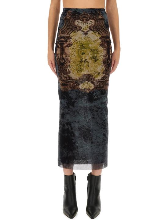 25FW 장 폴 고티에 롱 스커트 SK005 M006P5740 MULTICOLOUR