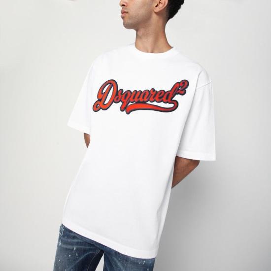 25FW 디스퀘어드2 긴팔 티셔츠 S74GD1435 S24583100 WHITE