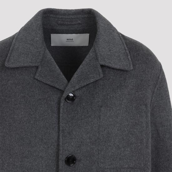 25FW 아미 코트 HCO471 WV0022055 GREY - AMI