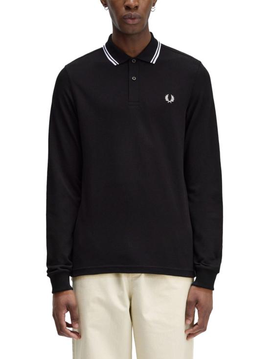 25FW 프레드페리 폴로 티셔츠 FPM363655 T50 BLACK - FRED PERRY