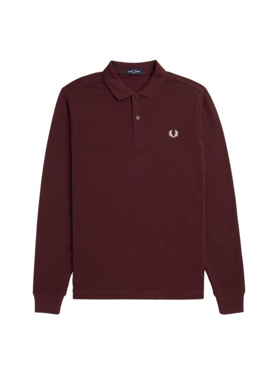25FW 프레드페리 긴팔 티셔츠 FPM600655 597 BORDEAUX - FRED PERRY