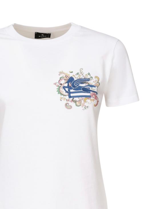 25FW 에트로 반팔 티셔츠 WRMA0006 AK788W0111 White - ETRO