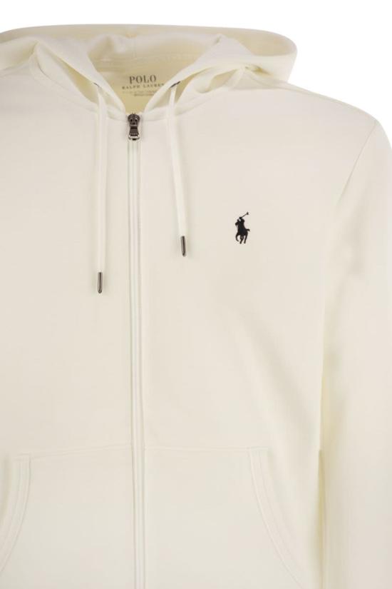 25FW 폴로 랄프로렌 더블 니트 후드 집업 710881517 083 WHITE - POLO RALPH LAUREN