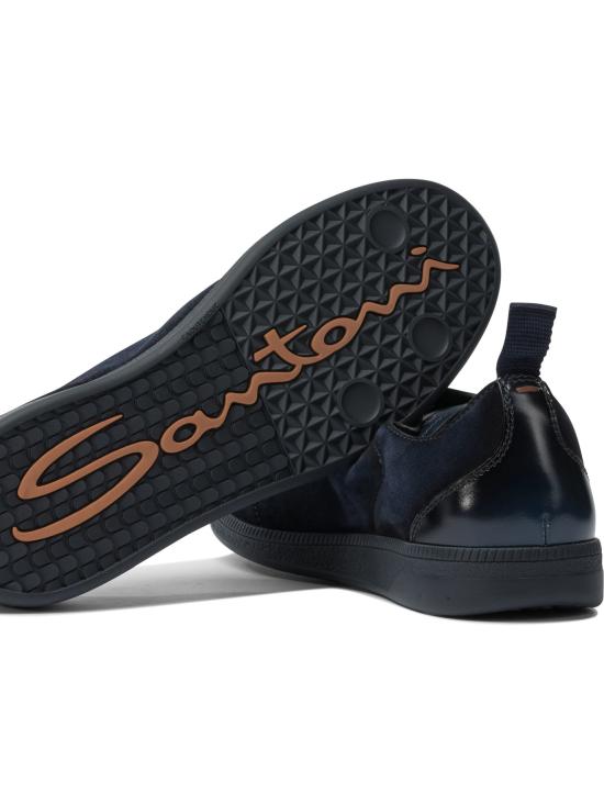 25FW 산토니 스니커즈 MBPL22109OCATEDSU60U60 BLUE - SANTONI