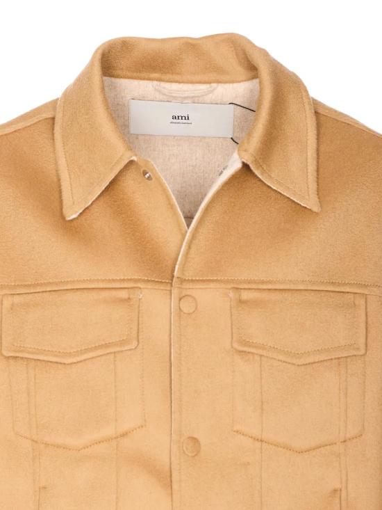 25FW 아미 울 트러커 재킷 UJK847WO0009 2802 BEIGE - AMI
