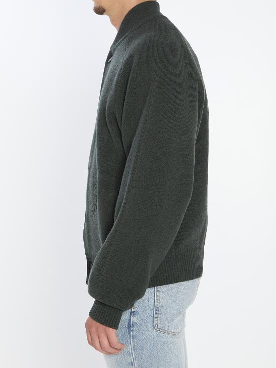 25FW 자크뮈스 팔로네 울 캐시미어 가디건 CDM00567AK00278 580 GREEN - JACQUEMUS