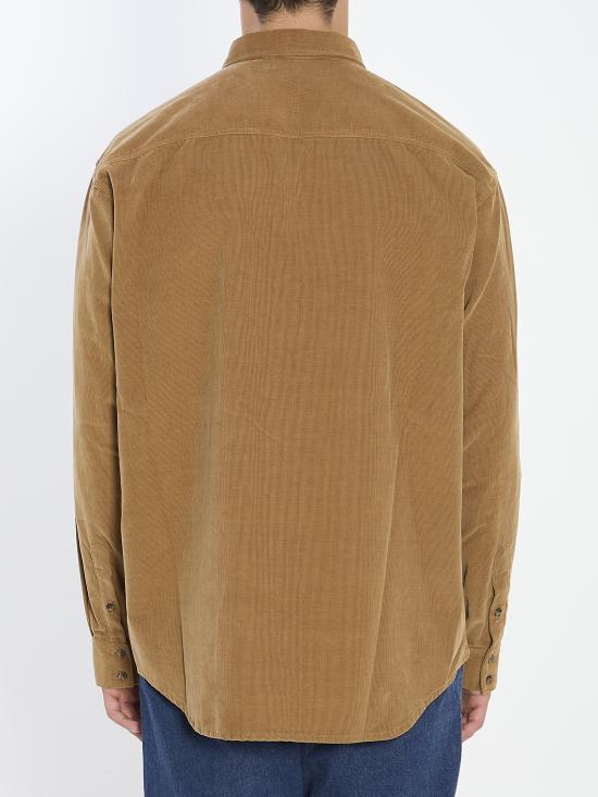 25FW 셀린느 긴팔 셔츠 RC07O216T GCB1 BROWN - CELINE