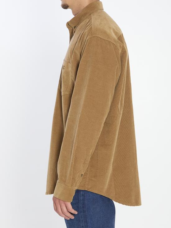 25FW 셀린느 긴팔 셔츠 RC07O216T GCB1 BROWN - CELINE