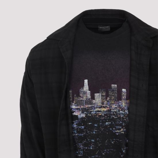 25FW 발렌시아가 긴팔 셔츠 839196TSM30 1852 BLACK - BALENCIAGA