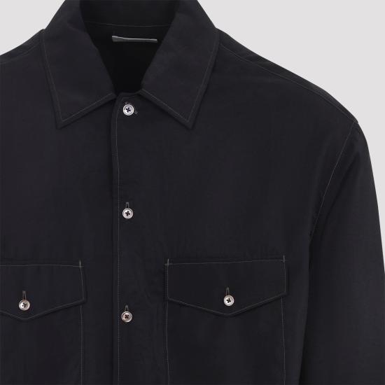 25FW 르메르 긴팔 셔츠 SH1202LF1308 BK999 BLACK - LEMAIRE